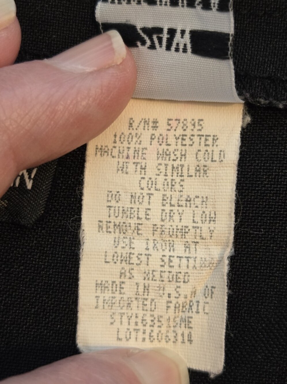 Requirements Women's Black Straight-Leg Dress Pants - Size 24W - Picture 4 of 4